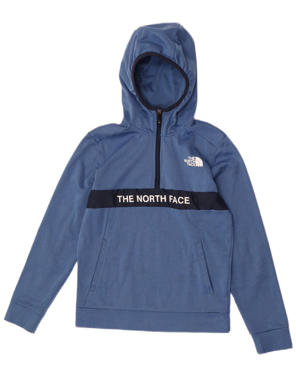The North Face Sudadera con capucha gráfica para niños 14-15 años XL Azul Colorblock