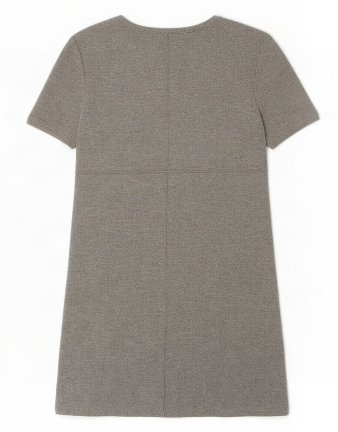 Zara Mujer Vestido Básico UK 8 Small Gris Poliéster