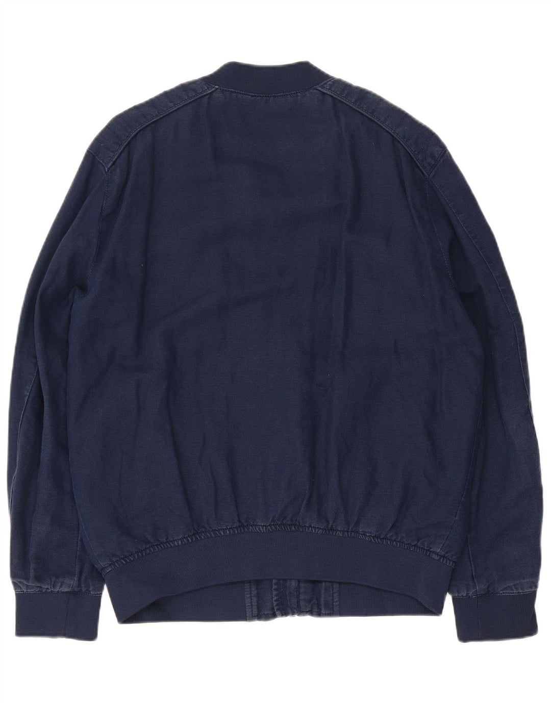 ZARA Chaqueta bomber para hombre UK 40 Large Poliéster azul marino
