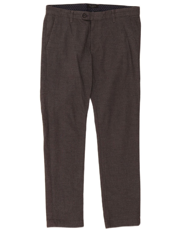 Pantalones de traje ajustados para hombre de Ted Baker W34 L31 Gris