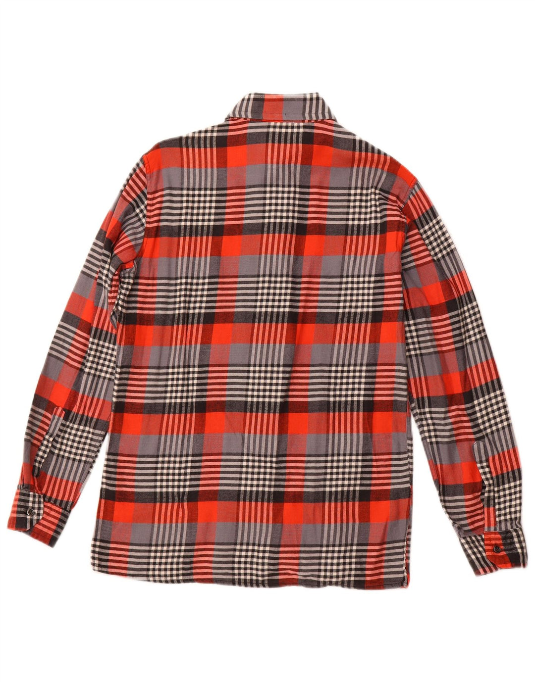 VINTAGE Camisa de franela para hombre Tamaño 15 3/4 40 Cheque rojo medio
