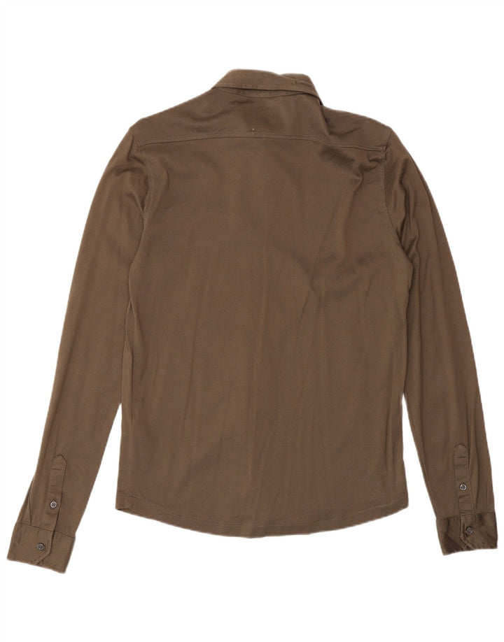 Camisa Reiss Hombre XS Algodón Marrón