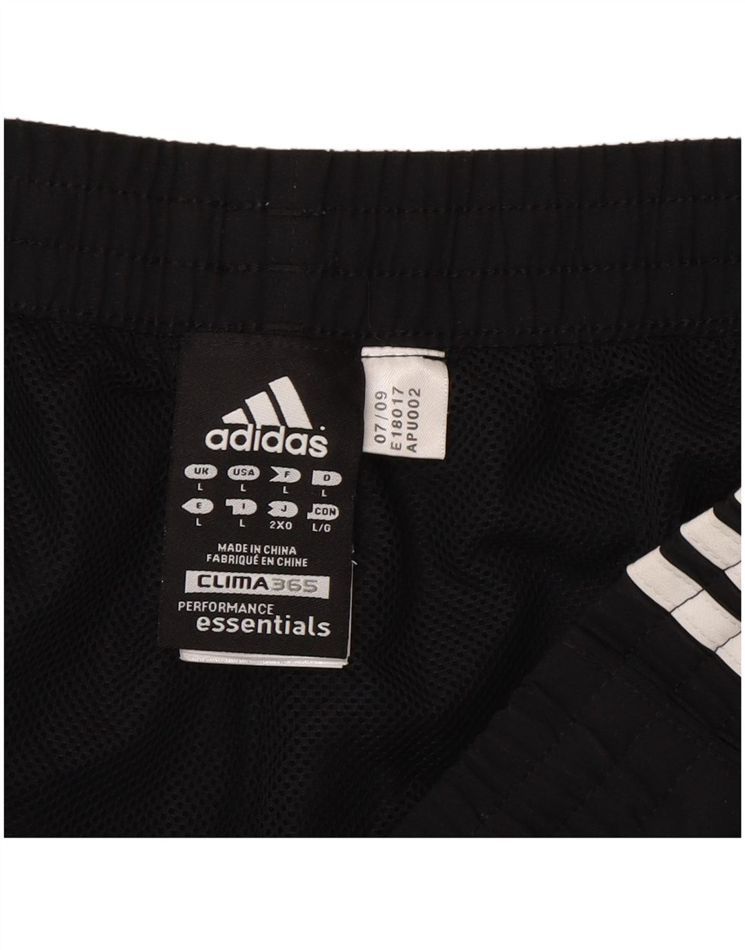 Adidas - Pantalones cortos deportivos para hombre, talla grande, poliéster, color negro
