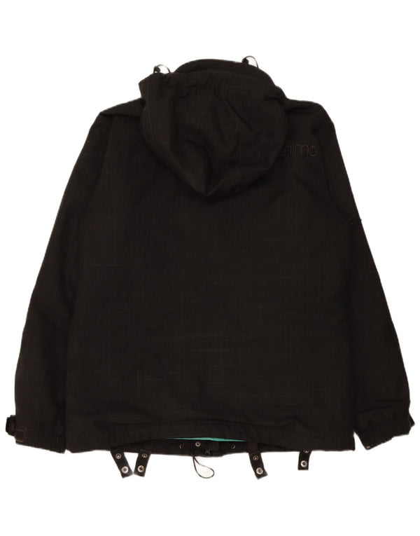 Chaqueta cortavientos con capucha para mujer Animal UK 44 Grande Poliéster a cuadros negros
