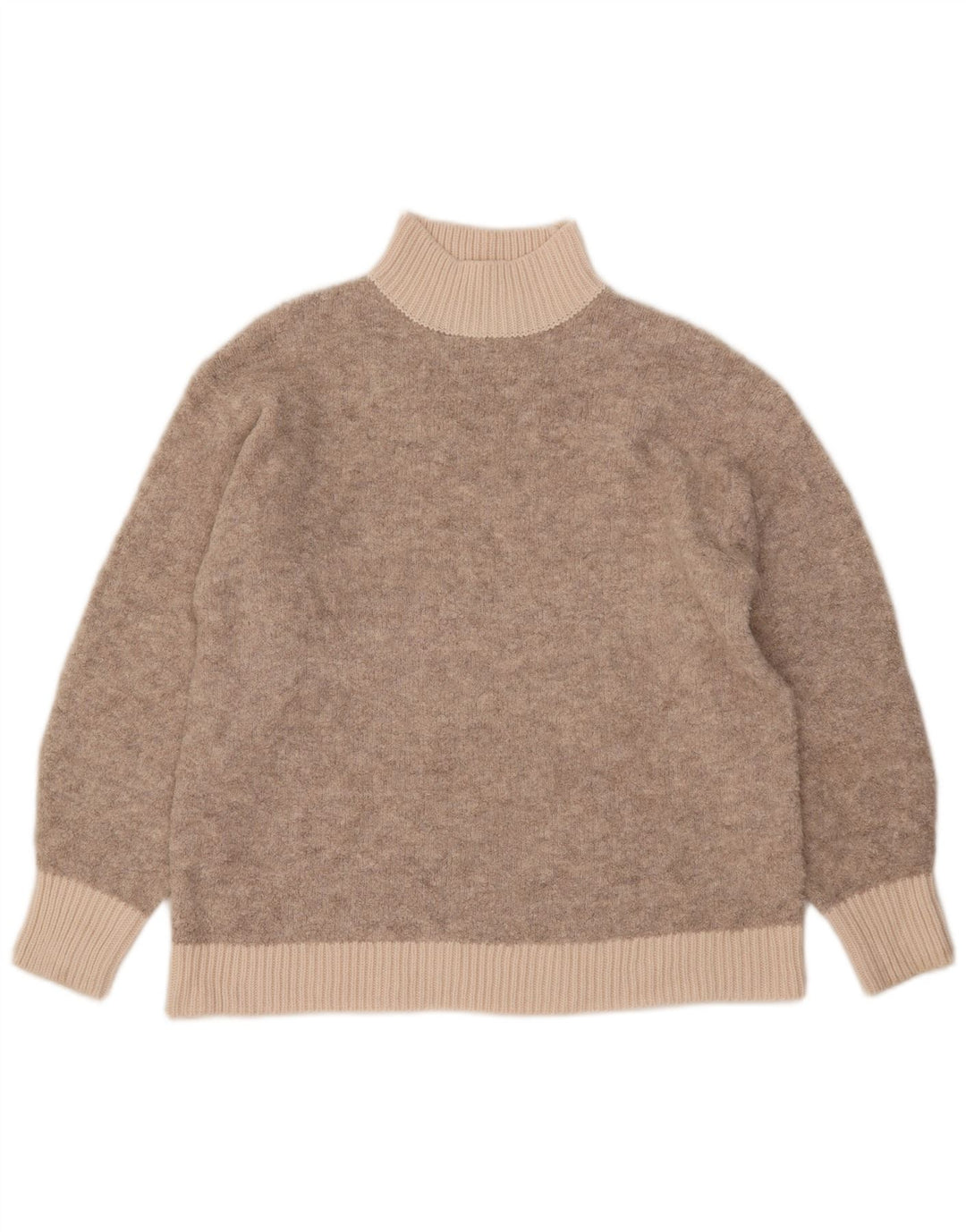 Marks & Spencer Suéter con Cuello Alto para Mujer UK 44 Medium Beige