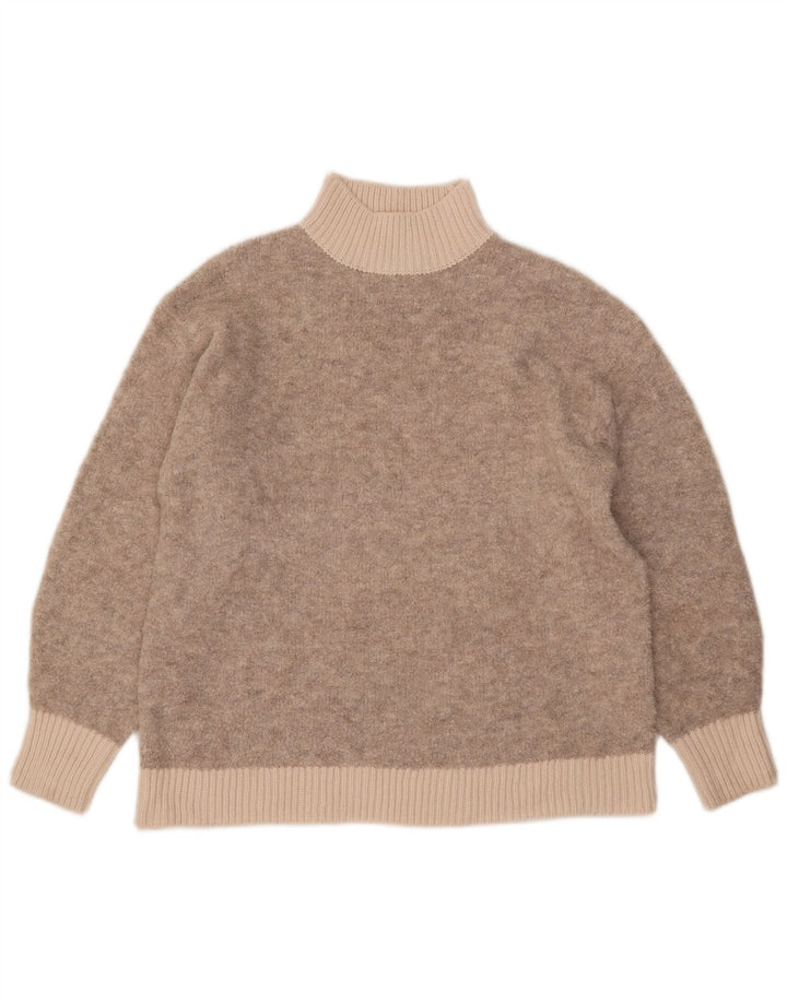 Marks & Spencer Suéter con Cuello Alto para Mujer UK 44 Medium Beige