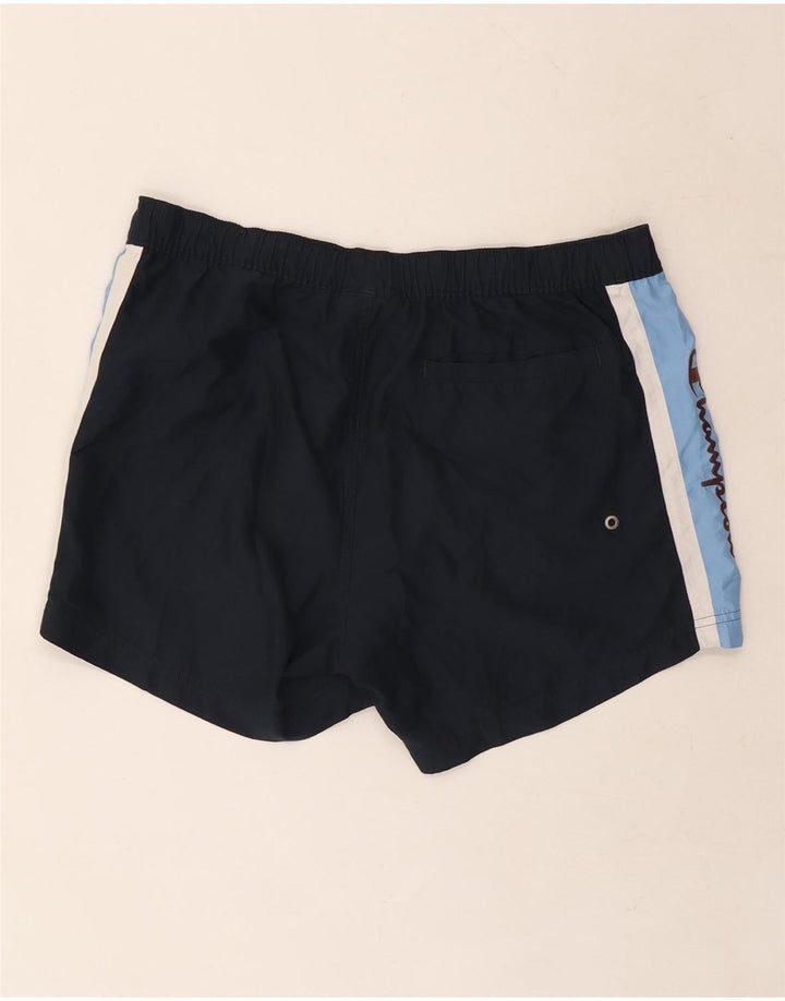 Champion Shorts deportivos gráficos para hombre Poliéster color block azul marino medio