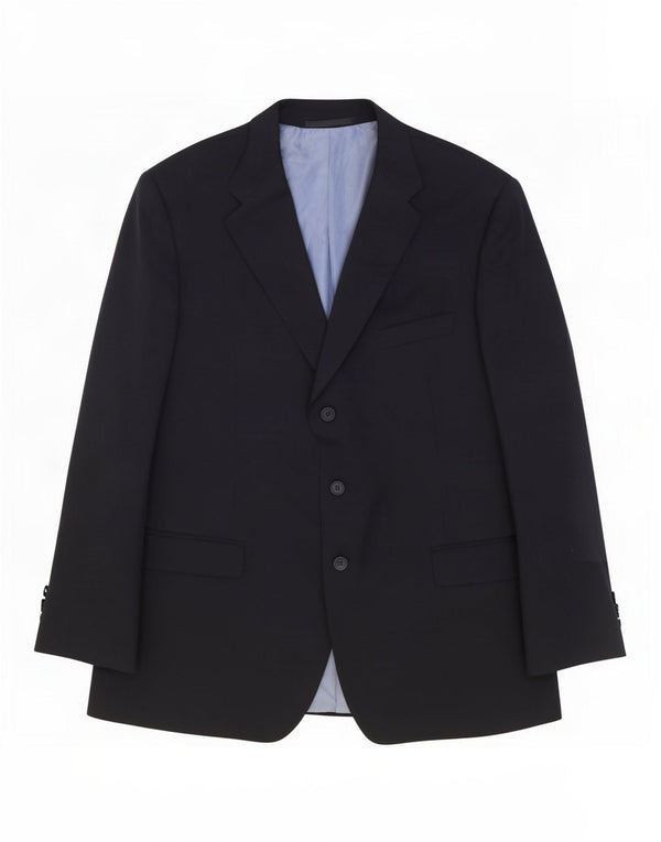 Marks & Spencer Chaqueta tipo blazer de 3 botones para hombre UK 44 XL Lana azul marino