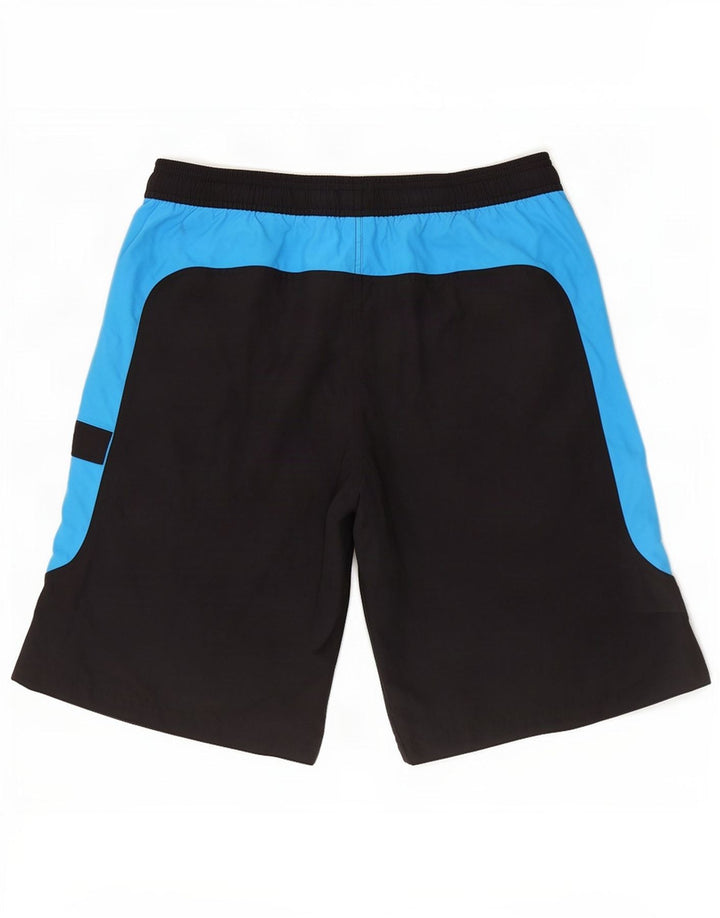 Adidas Hombre Bañador Corto Grande Negro Colorblock Poliéster