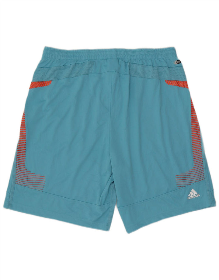 Pantalones Cortos Deportivos Adidas Climacool para Hombre XL Color Azul Bloque de Color Poliéster