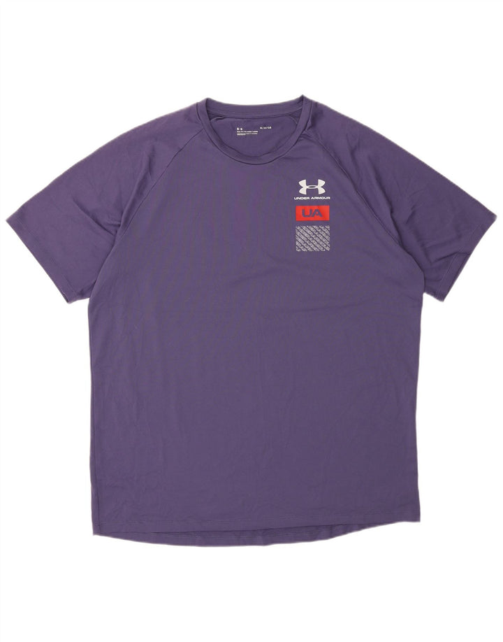 Under Armour - Camiseta gráfica para hombre, talla grande, color morado