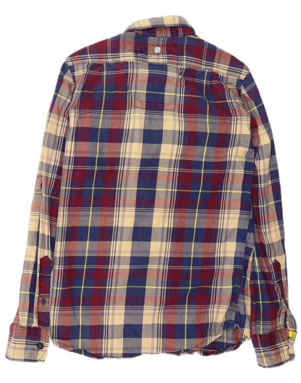 Superdry Camisa De Franela De Algodón Con Cuadros Multicolores Pequeños