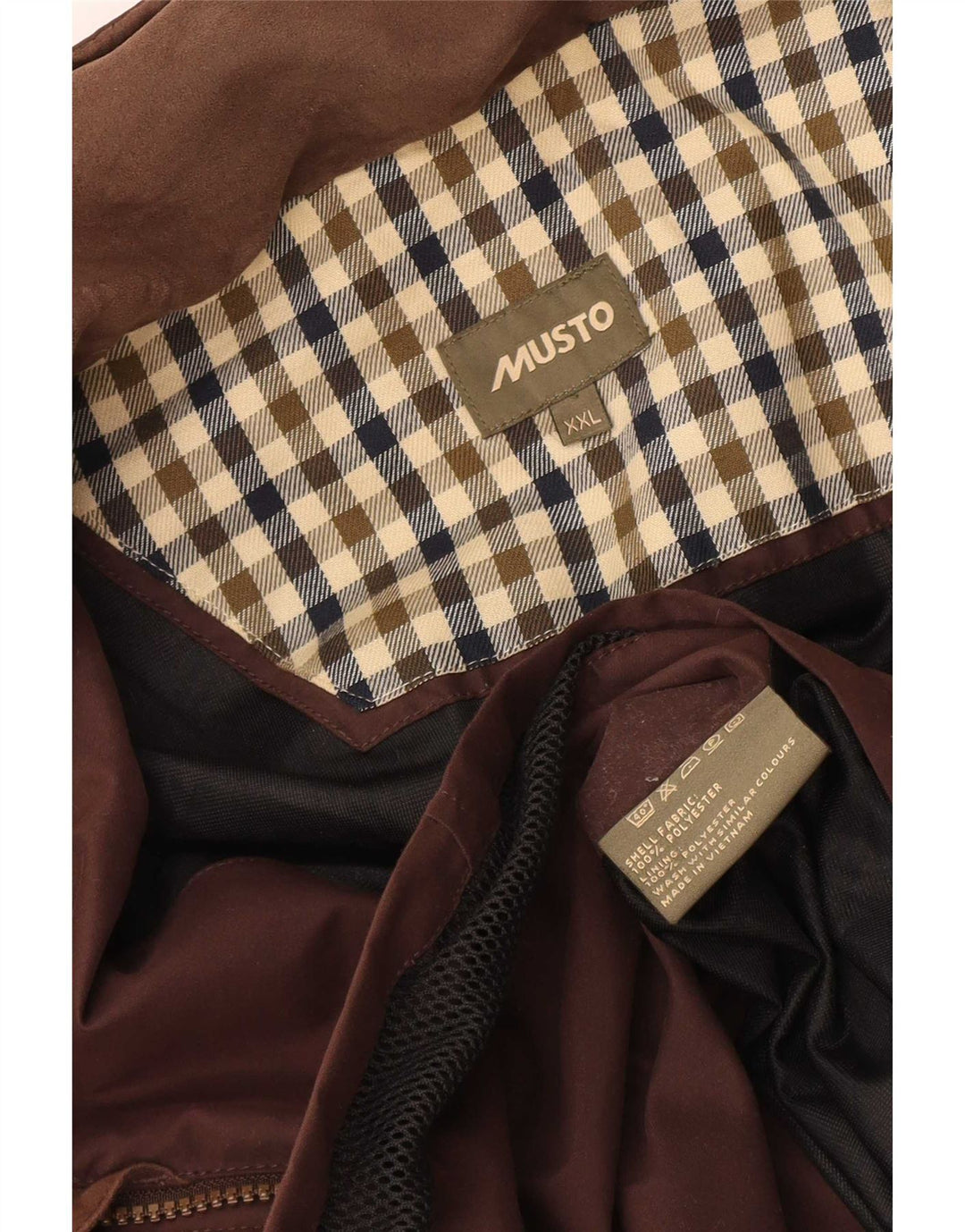 Musto Abrigo cortavientos para hombre UK 44 2XL Marrón Poliéster