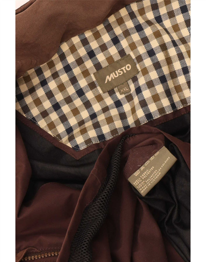 Musto Abrigo cortavientos para hombre UK 44 2XL Marrón Poliéster