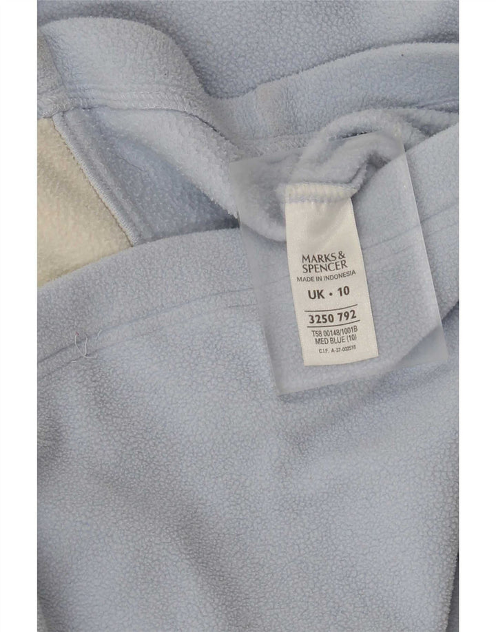 Marks & Spencer Chaqueta polar extragrande para mujer UK 10 Small Poliéster azul
