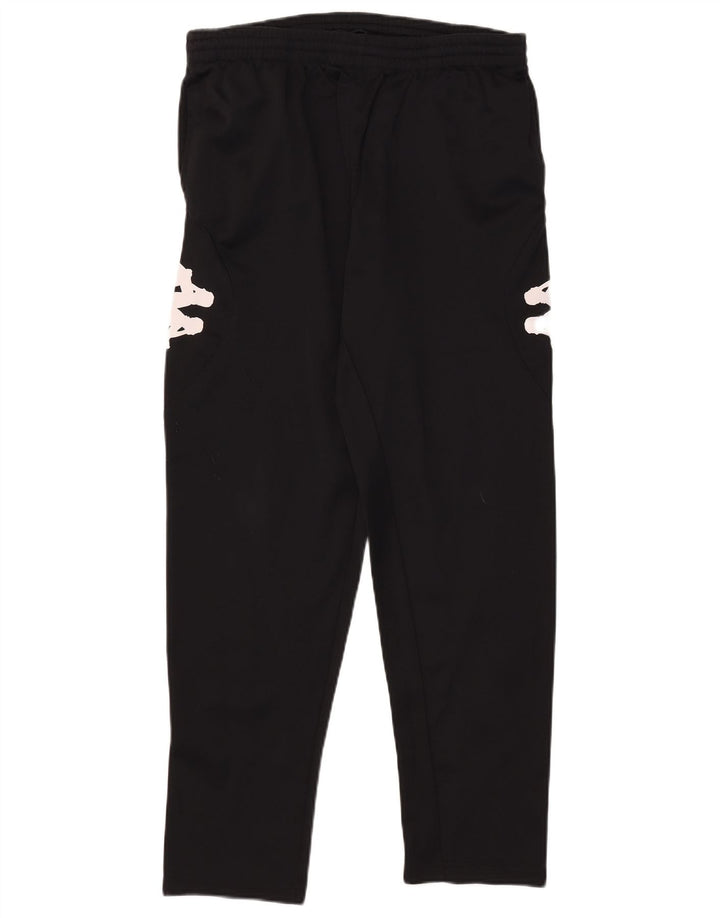 Kappa Hombre Pantalones De Chándal Gráfico XL Negro Poliéster