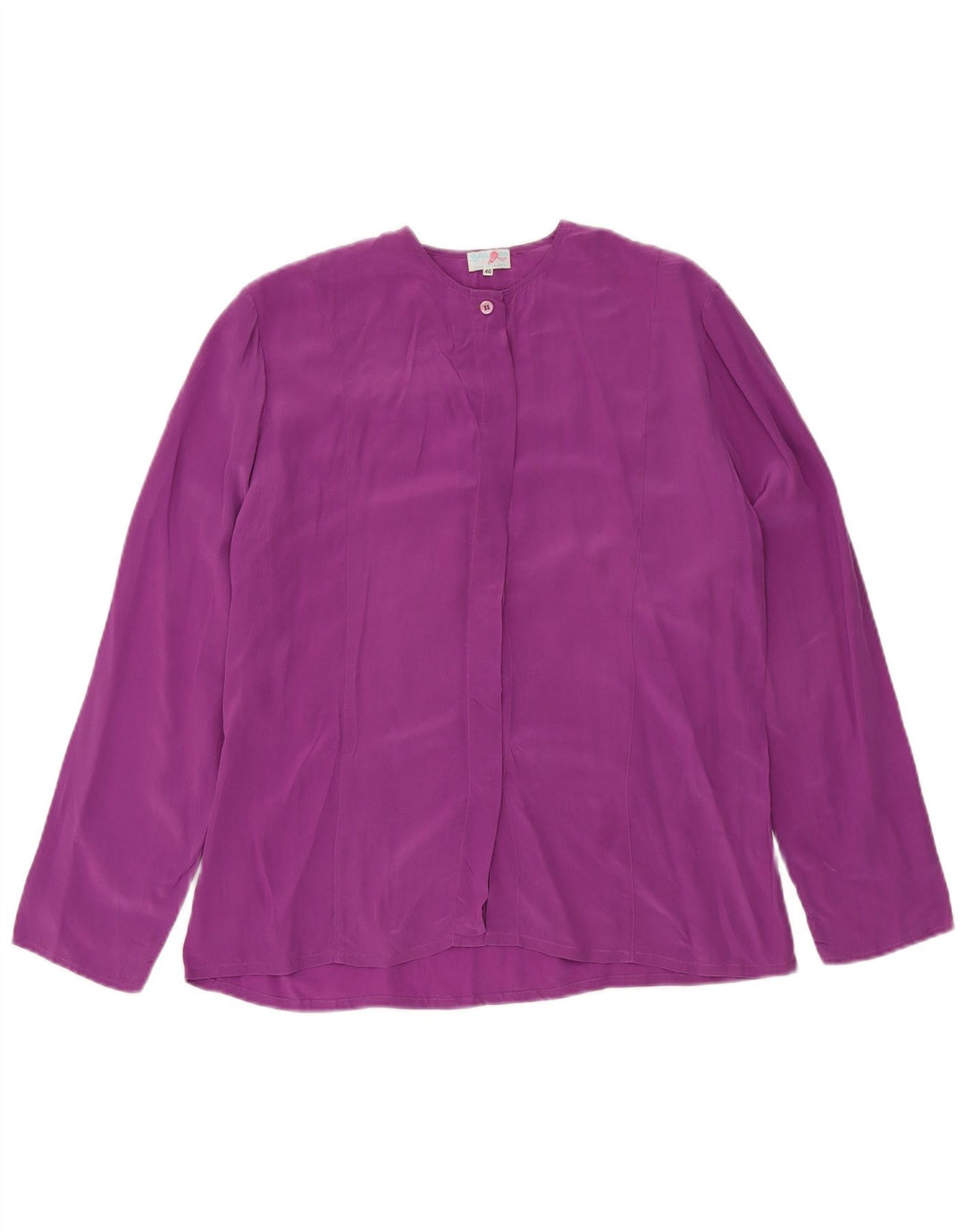 BALLOON Blusa camisera extragrande para mujer IT 40 Small Purple Silk
