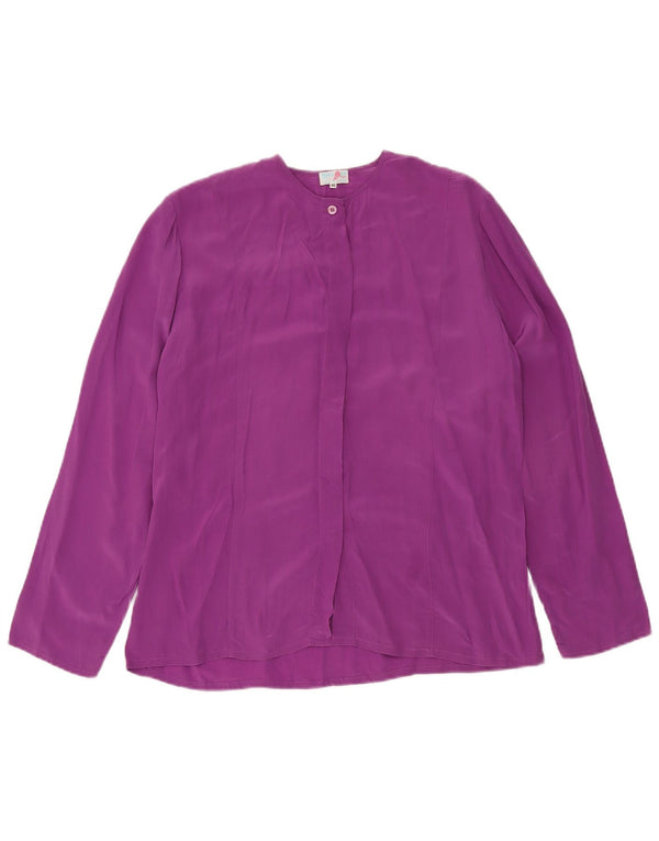 BALLOON Blusa camisera extragrande para mujer IT 40 Small Purple Silk