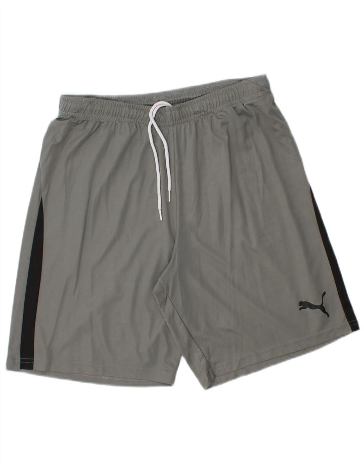 PUMA Pantalones cortos deportivos para hombre color gris medio