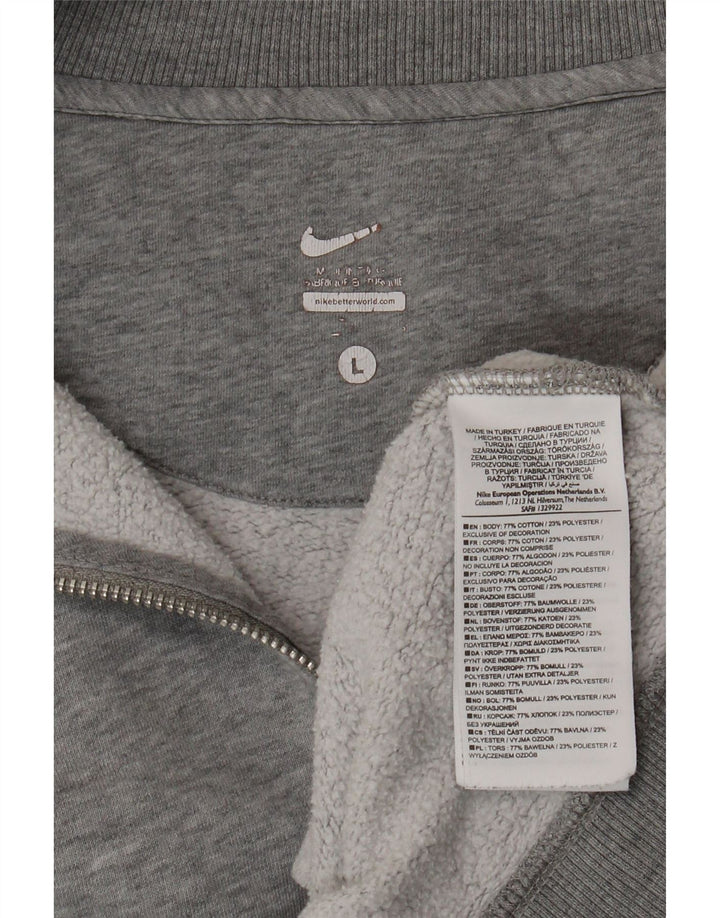 NIKE Chaqueta de chándal para hombre de algodón moteado gris grande