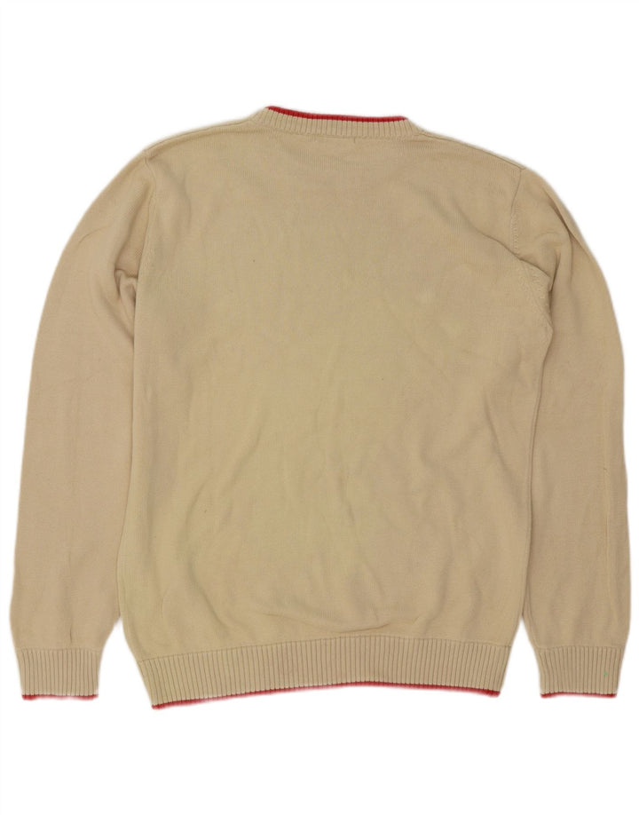 Sergio Tacchini Jersey De Cuello Redondo Hombre Algodón Beige Medio