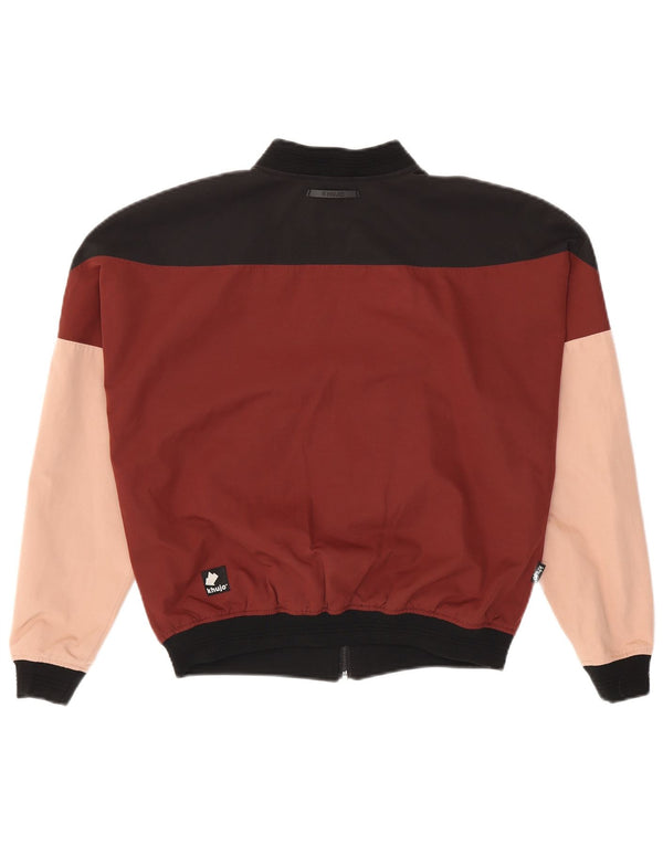 KHUJO Chaqueta bomber holgada para mujer UK 40 Mediana Bloque de color multicolor