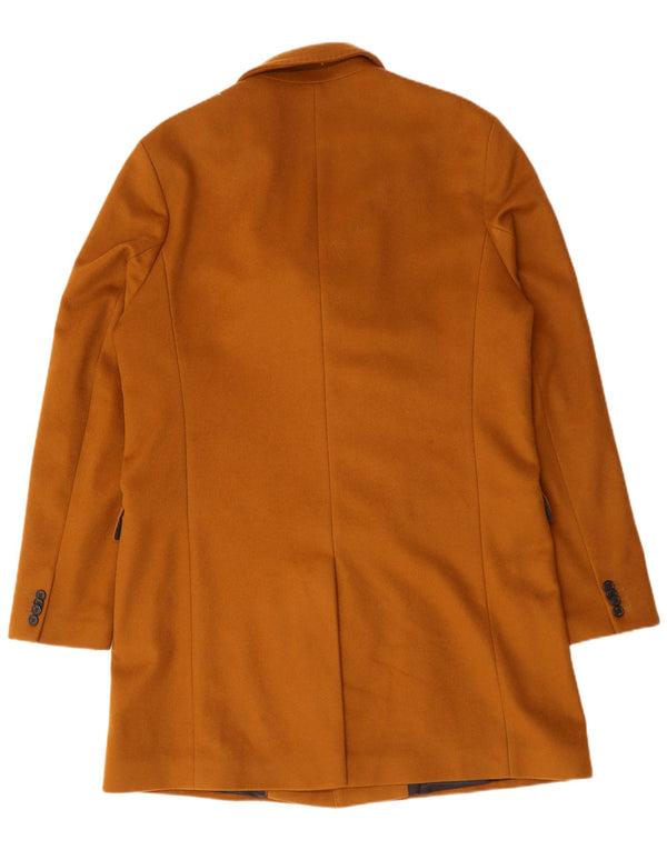 Hugo Boss Abrigo cruzado para hombre IT 56 3XL Lana marrón