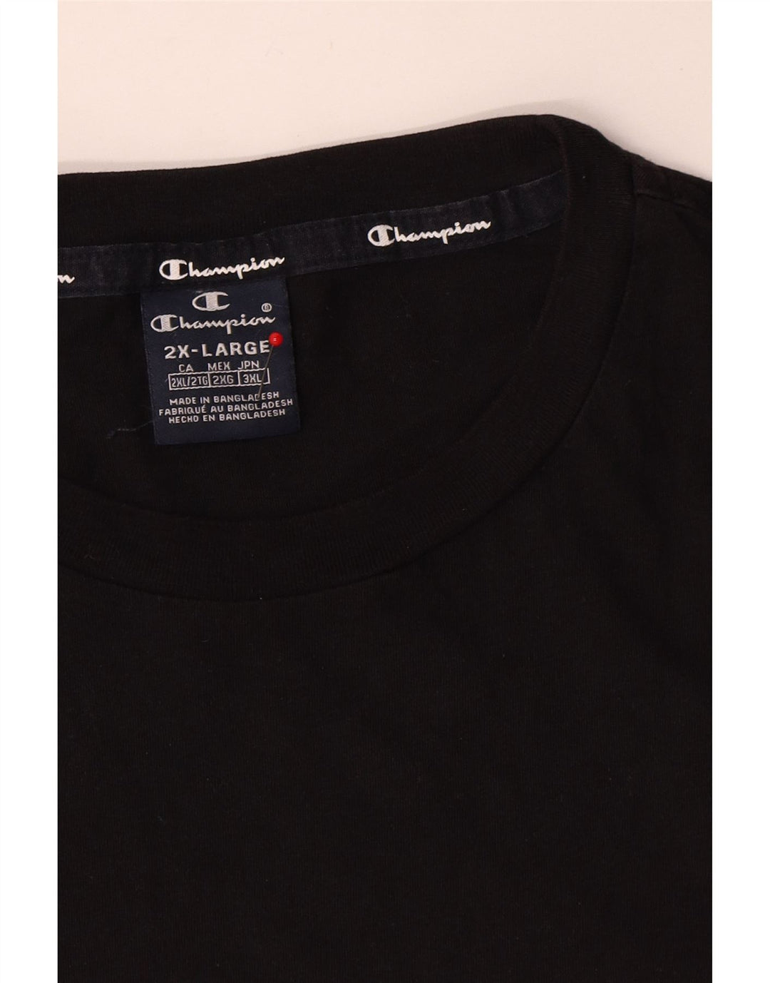 Champion Camiseta Hombre Top 2XL Negro