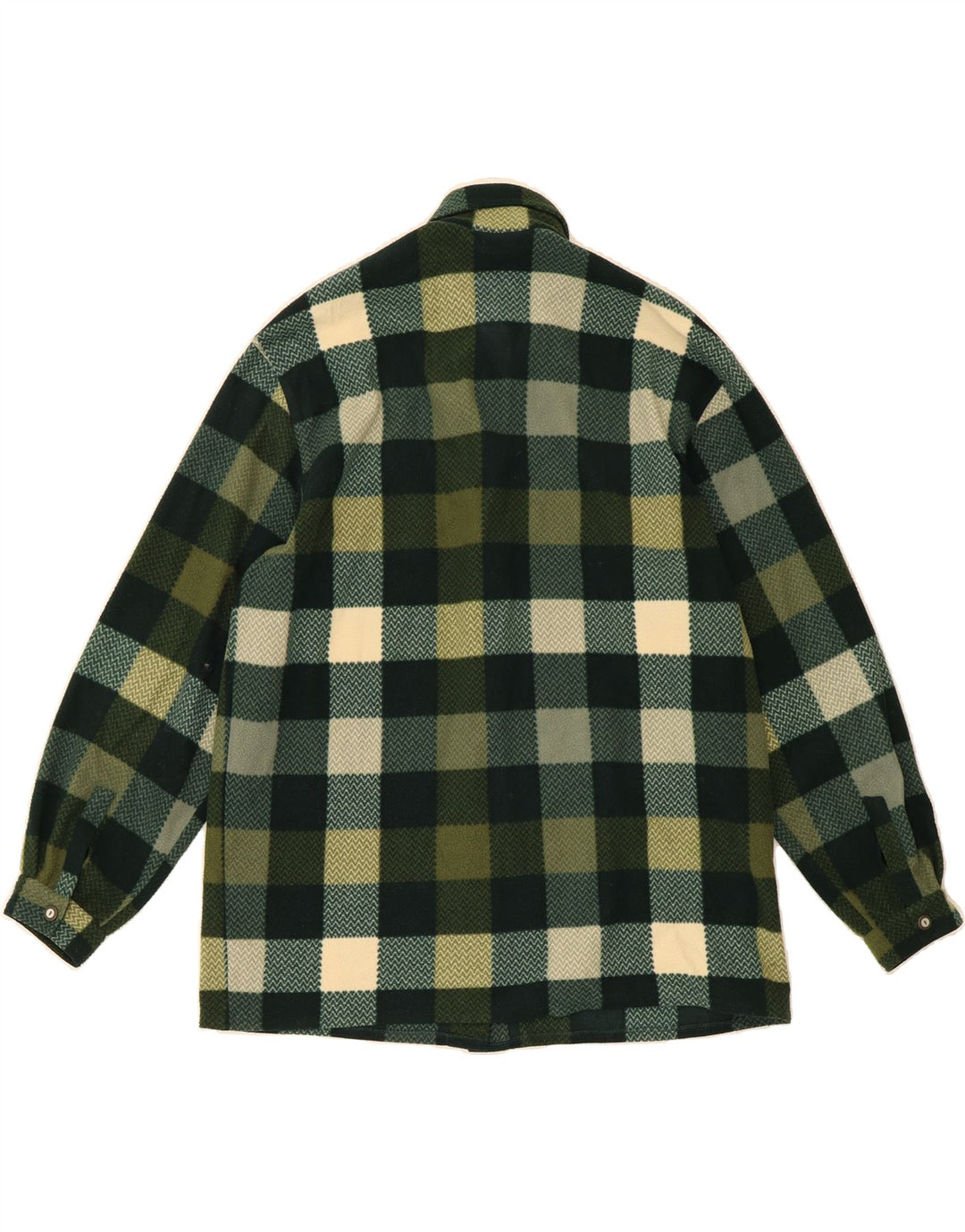 NAVIGARE Womens Oversized Fleece Shirt UK 14 Medium Green Polyester Vintage Navigare and Second-Hand Navigare from Messina Hembry 