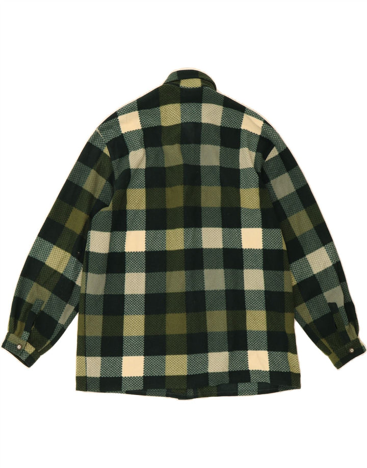 NAVIGARE Womens Oversized Fleece Shirt UK 14 Medium Green Polyester Vintage Navigare and Second-Hand Navigare from Messina Hembry 