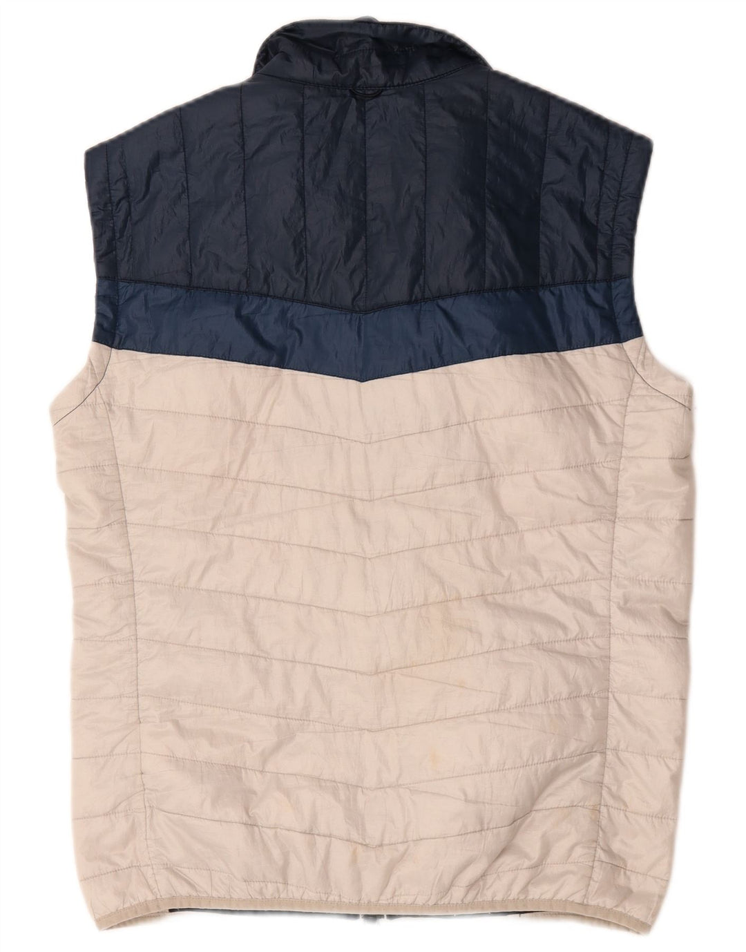 Timberland Chaleco acolchado para hombre UK 38 Poliéster con bloques de color blanco mediano