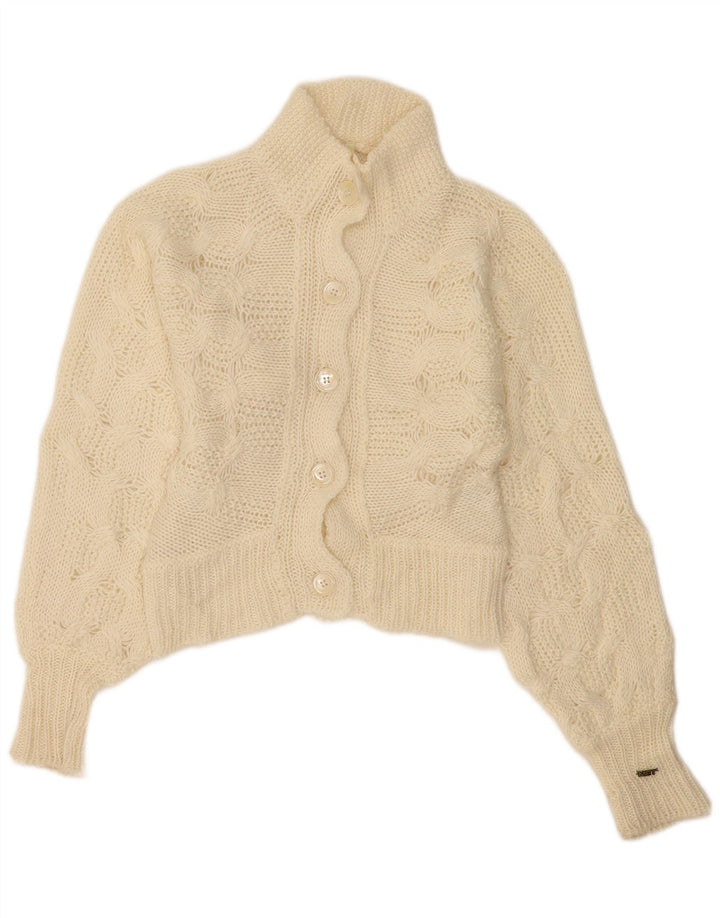 MET - Cárdigan para mujer, talla 40, color beige medio, mohair