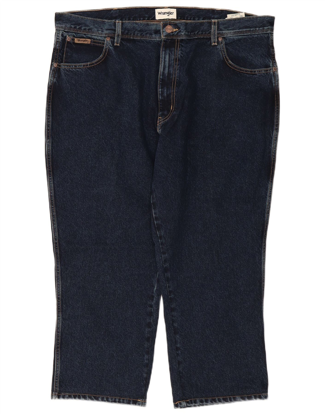 WRANGLER Vaqueros rectos Texas Capri para hombre W42 L24 Algodón azul marino