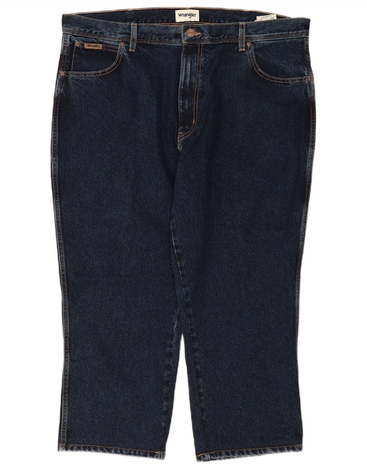 WRANGLER Vaqueros rectos Texas Capri para hombre W42 L24 Algodón azul marino