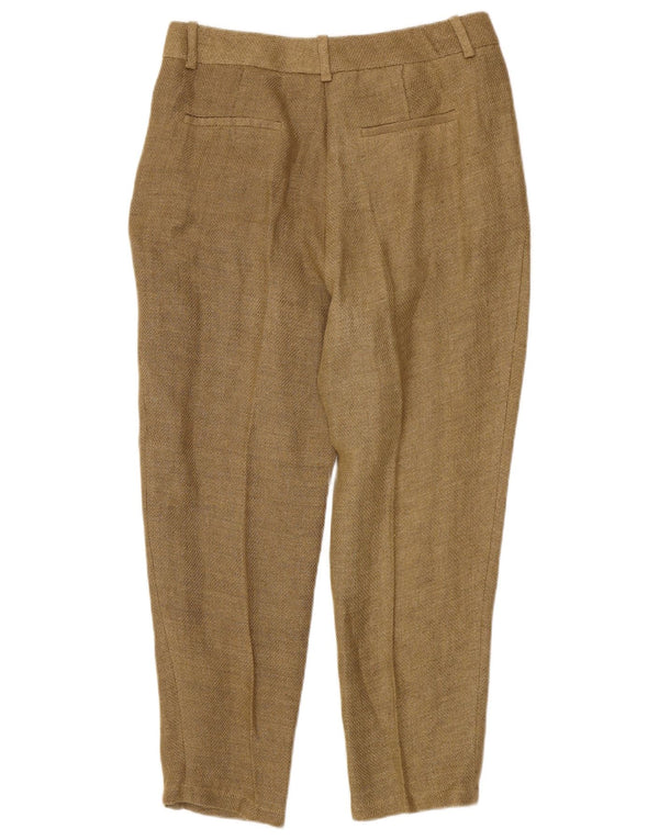 Massimo Dutti Pantalón Chino De Cintura Alta Mujer EU 40 Medium W30 L26 Marrón