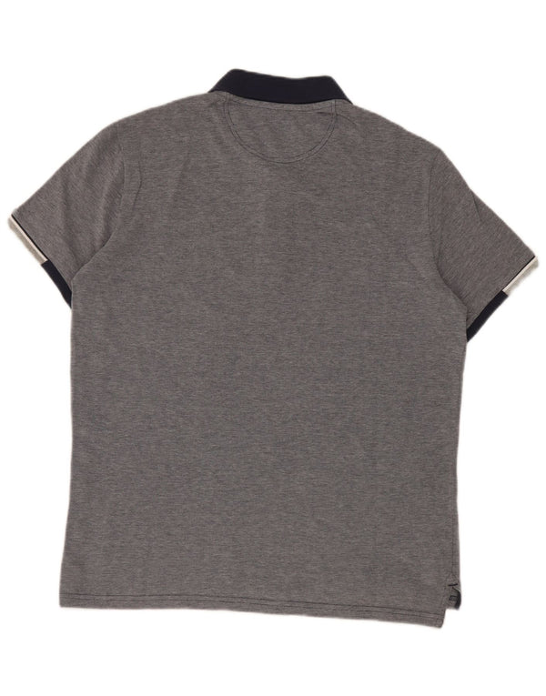 Champion Polo De Rugby Para Hombre Pequeño Azul Marino Colorblock