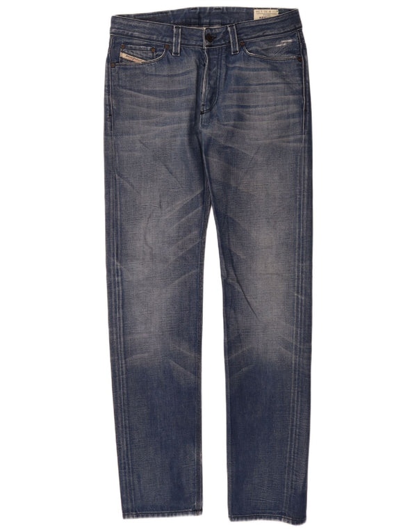 Diesel Hombre Keever Tapered Jeans W31 L34 Algodón Azul