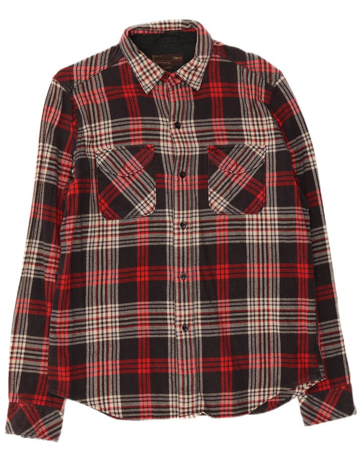 Marlboro Classics Camisa De Franela Slim Fit A Cuadros Para Hombre Cuadros Negros Grandes