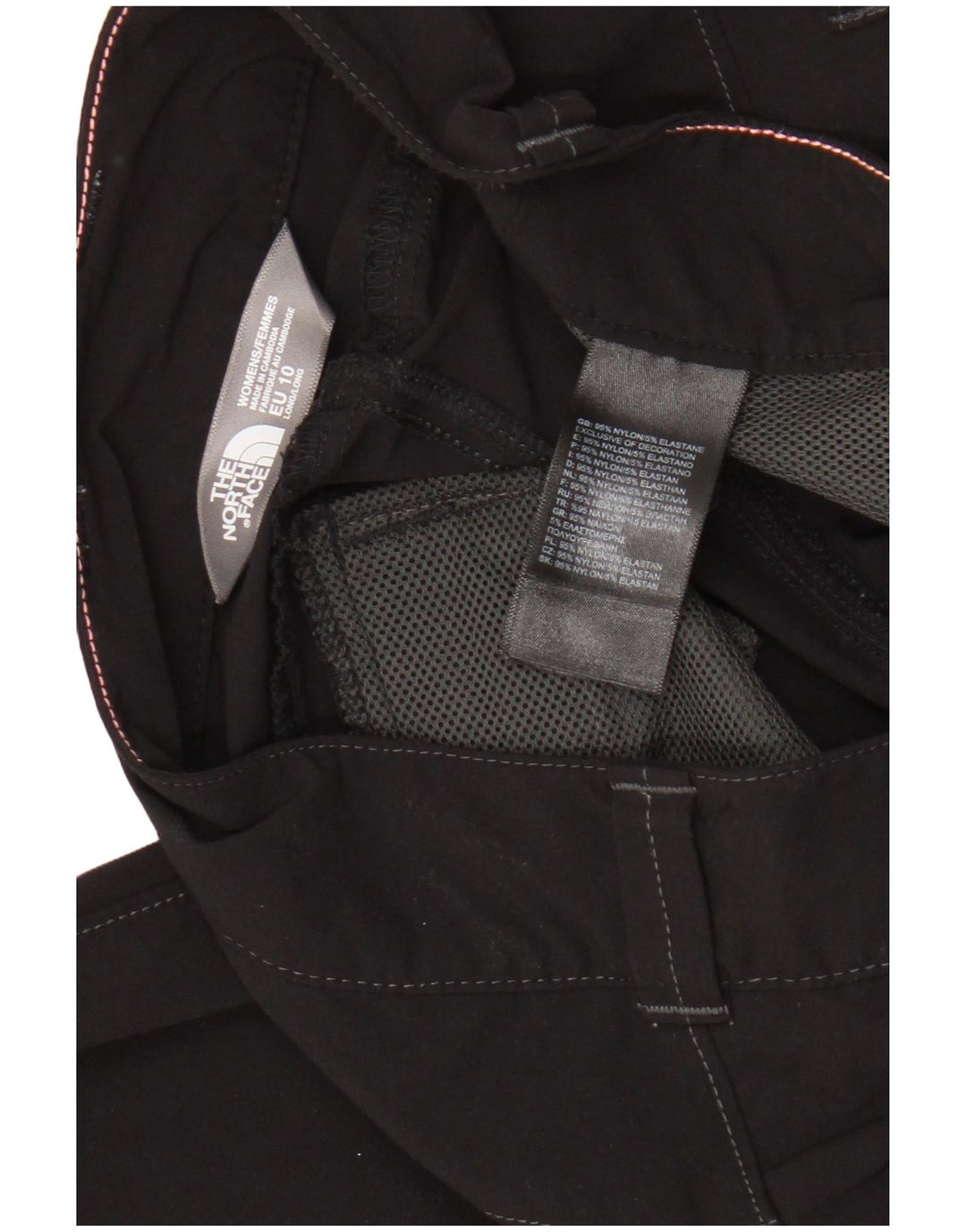 Pantalones Cargo De Senderismo Para Mujer The North Face W32 L33 Nylon Negro