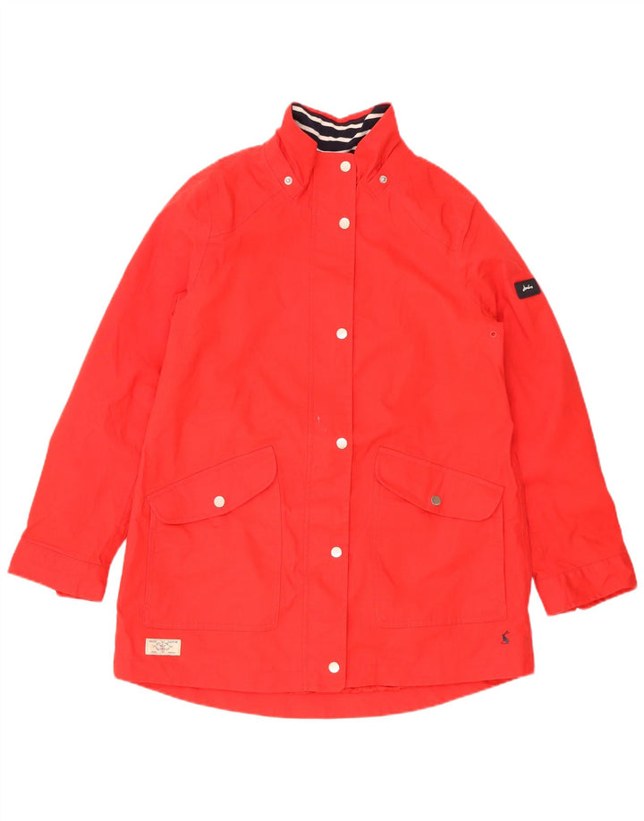Chaqueta impermeable extragrande para mujer Joules UK 10 Small Red Cotton