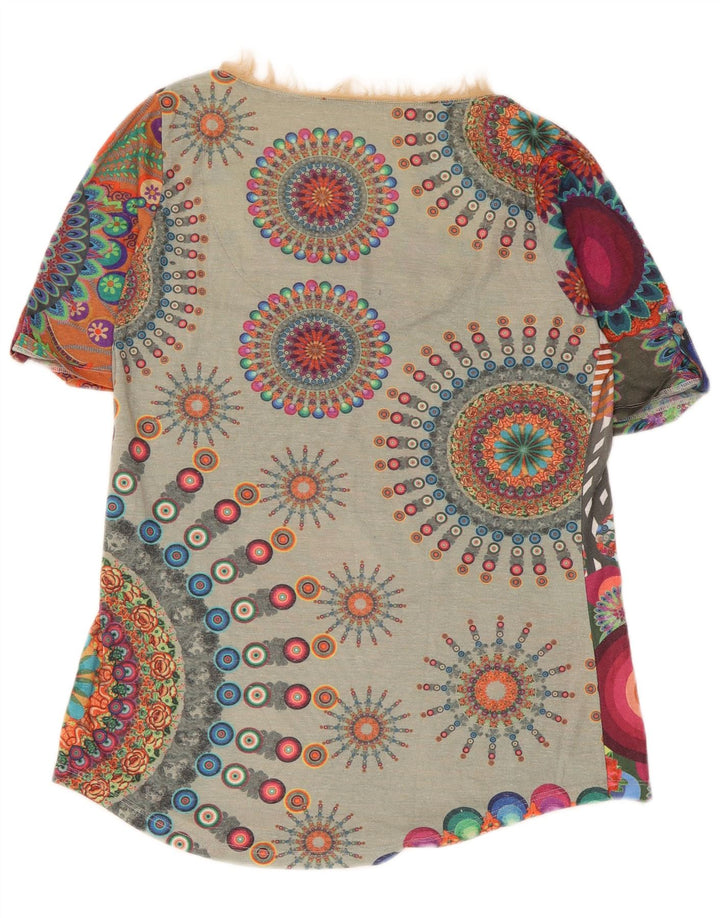 Desigual Blusa para mujer Top UK 40 Grande Multicolor Floral