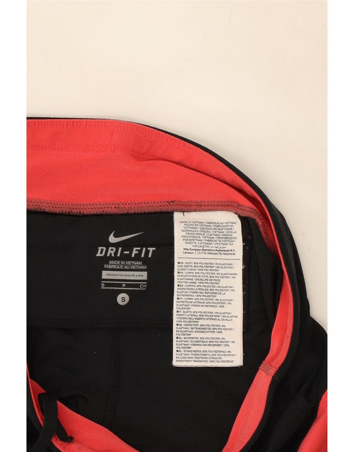 Nike Leggings Dri Fit para mujer UK 8 Small Negro Colorblock Poliéster