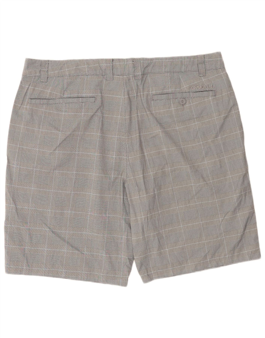 O'Neill Pantalones cortos chinos para hombre W40 XL Poliéster a cuadros grises