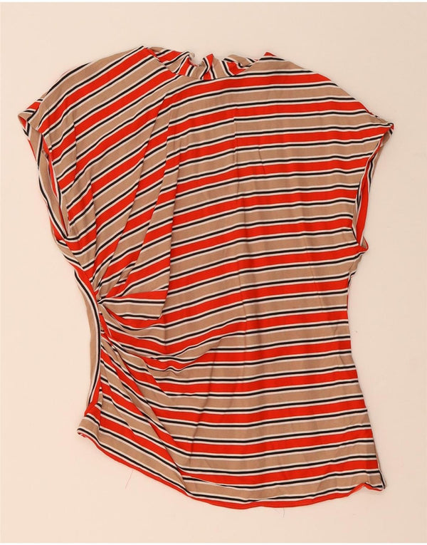 ZARA Blusa Mujer Top UK 40 Mediano Rayas Multicolor