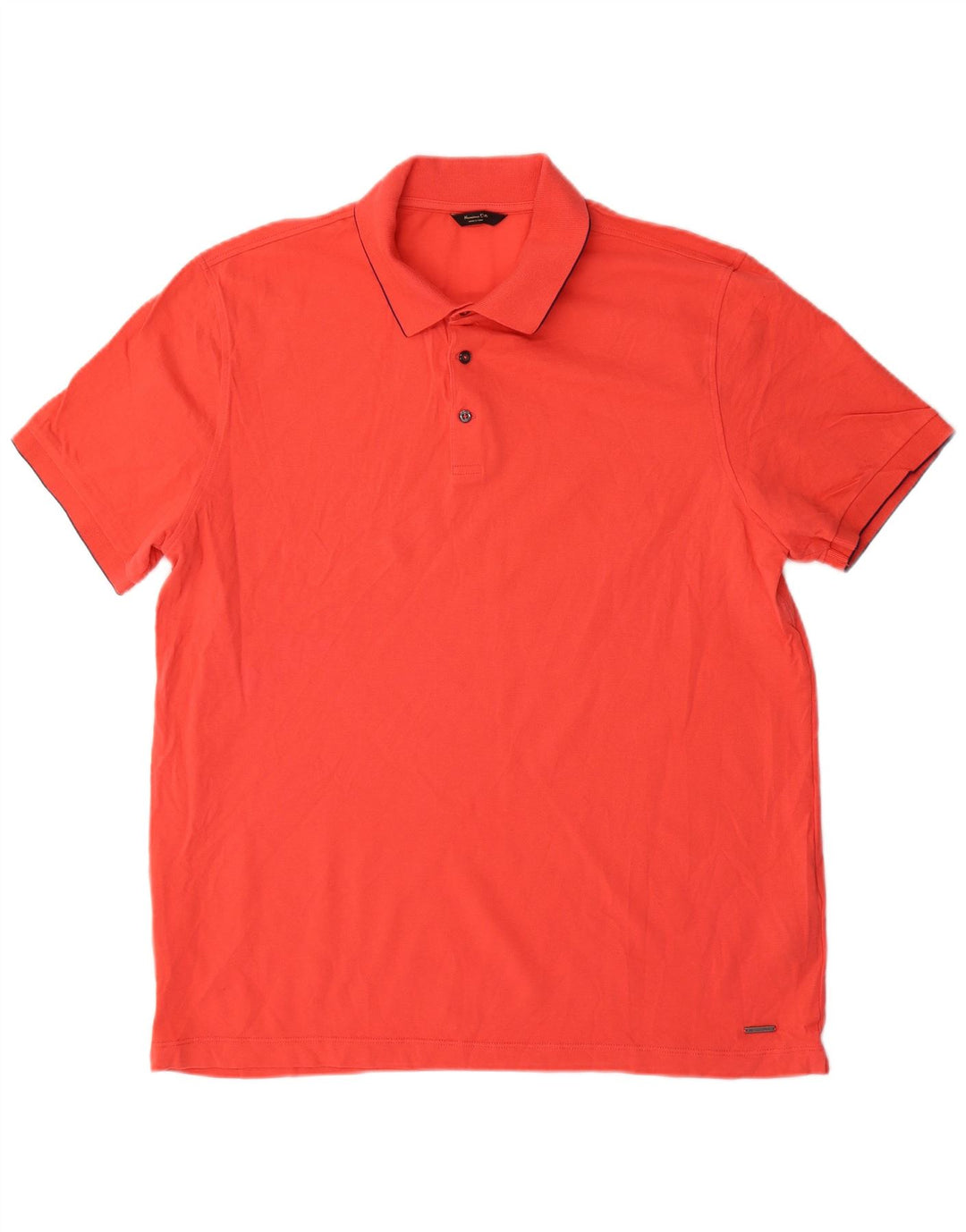 Polo Massimo Dutti Hombre XL Algodón Rojo