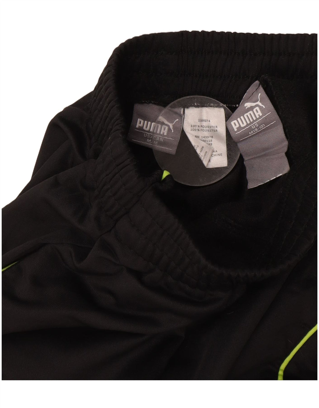 PUMA Pantalones de chándal para niño 8-9 años Mediano Negro Poliéster