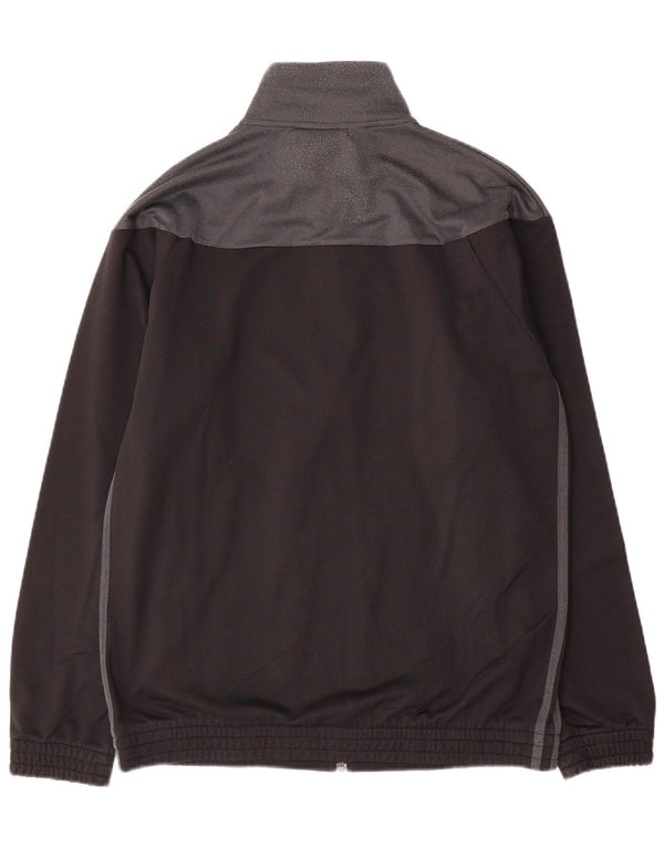 Adidas Mens Tracksuit Top Jacket UK 40/42 Medium Black Colourblock Sports