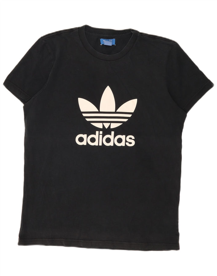 Adidas - Camiseta gráfica para hombre, talla mediana, algodón negro