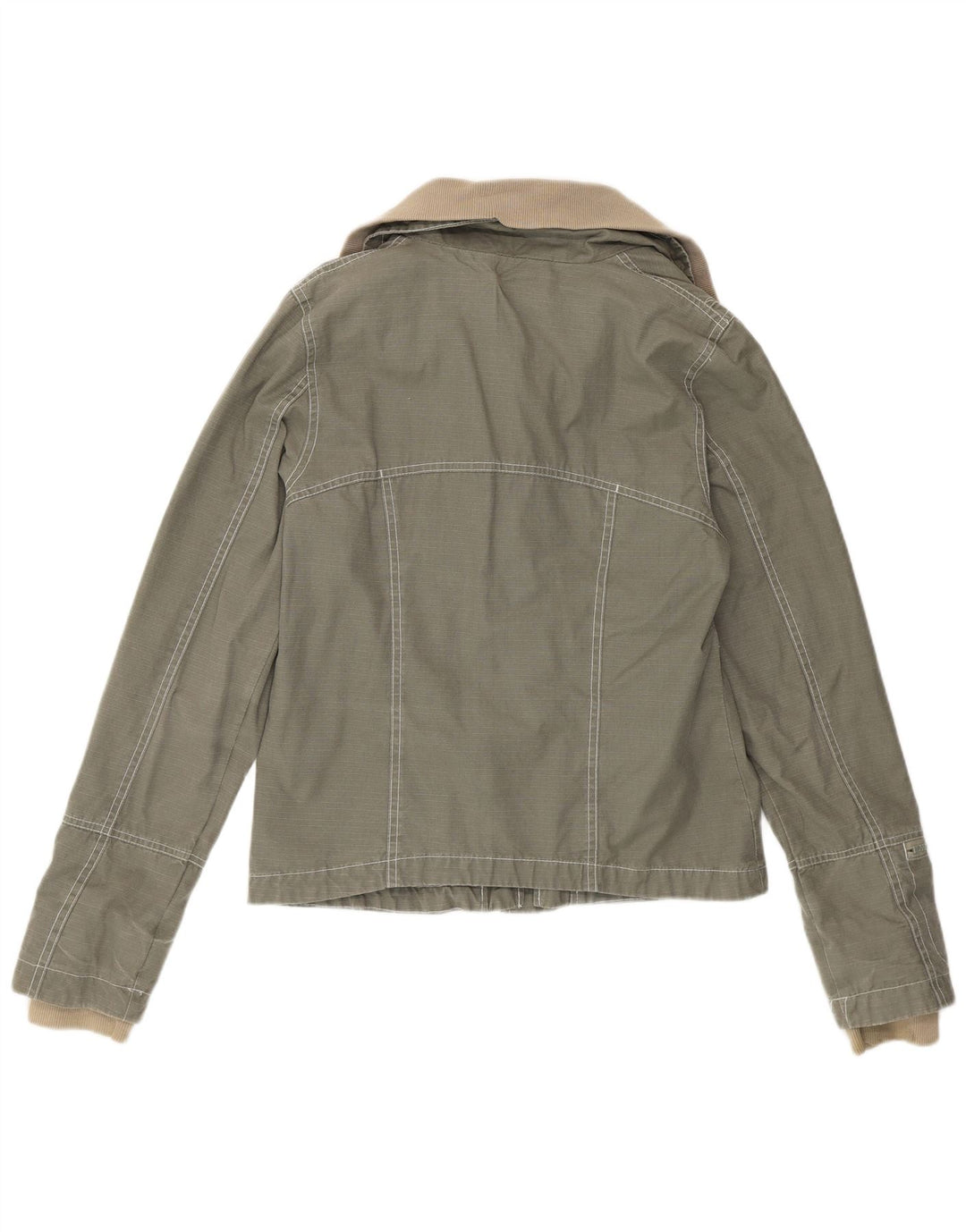 Chaqueta utilitaria para mujer Bench UK 44 Algodón caqui mediano