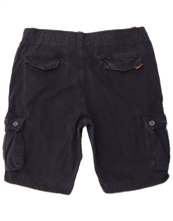 SUPERDRY Shorts cargo para hombre XL W38 Algodón azul marino